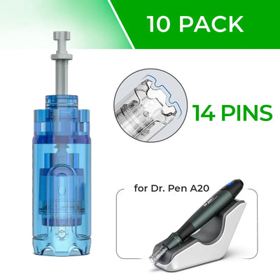 Dr. Pen A20 Cartridges - 10 Pack 14 Needles